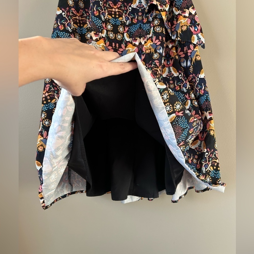 Eva Franco Anthropologie Woodlands Mid Length Skirt Women’s size 10 - Picture 5 of 9